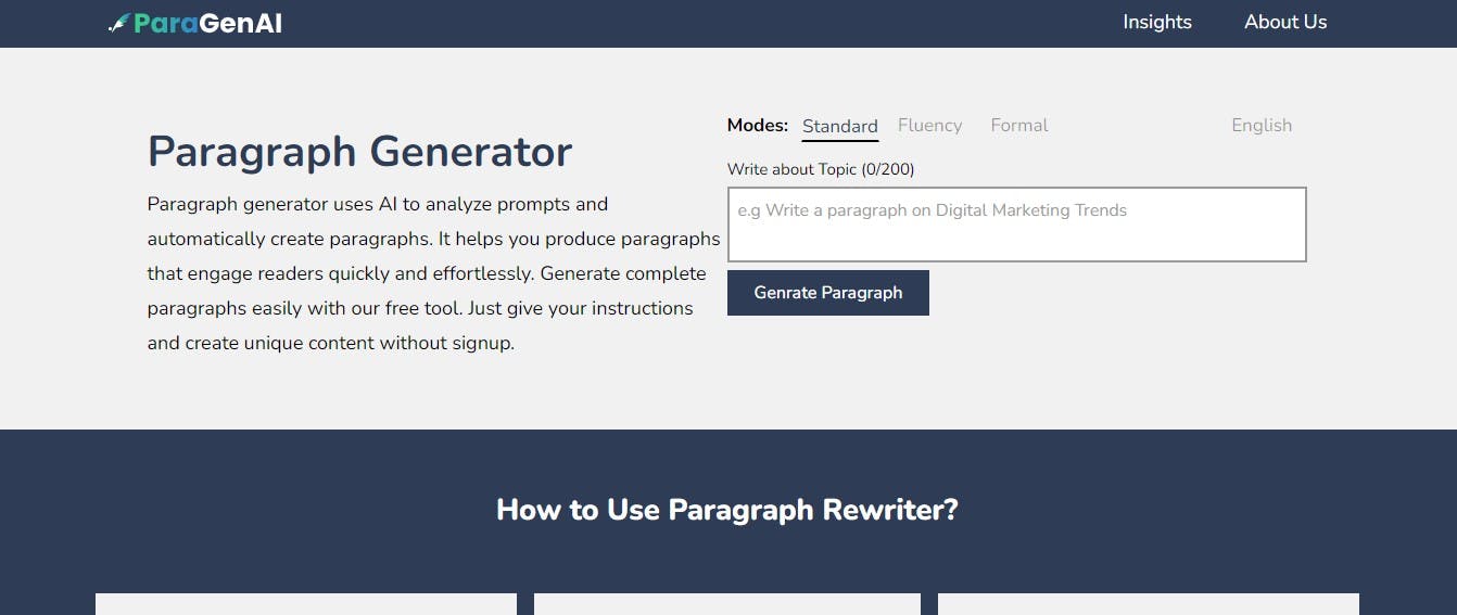 AI Paragraph Generator media 1