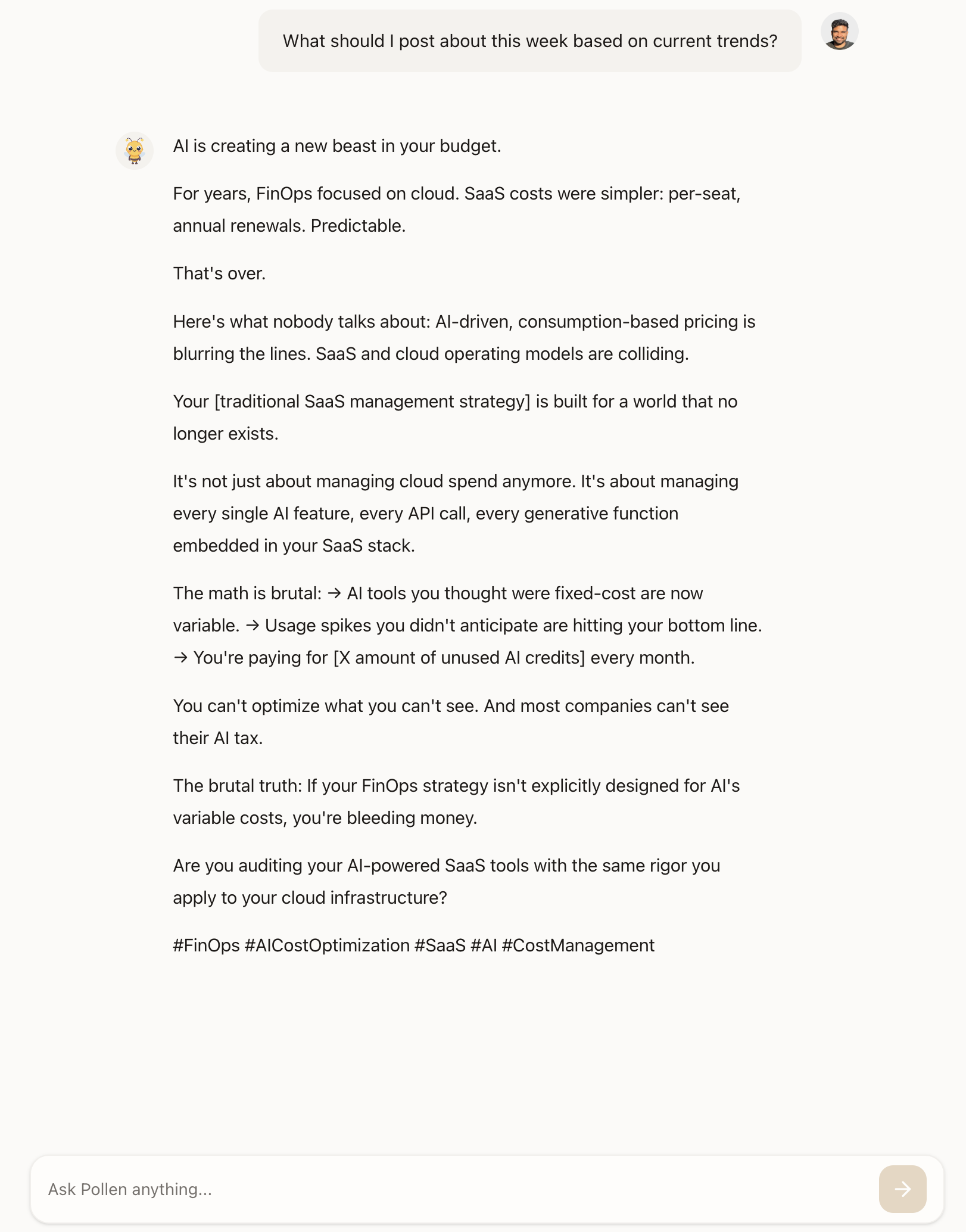 Pollen - Screenshot 3 showing product features and functionality