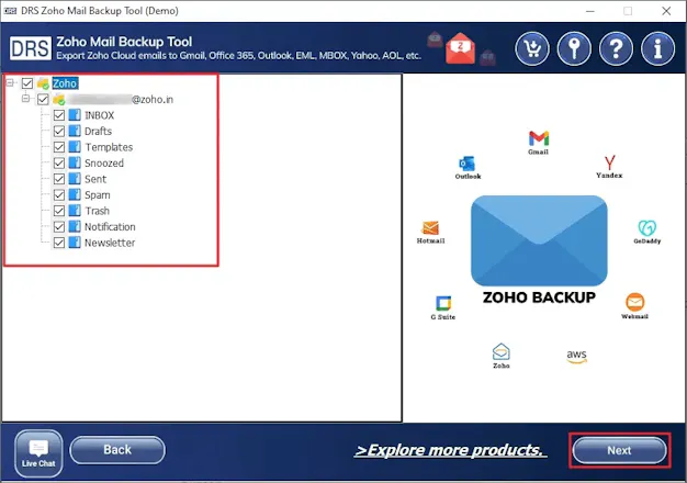 DRS Softech Zoho Mail to Office 365 gallery image