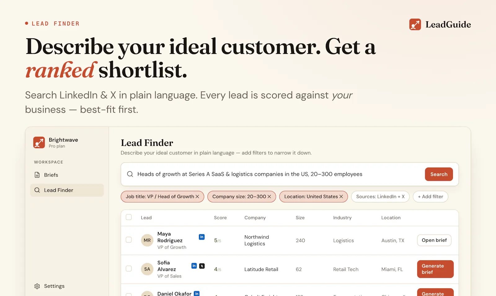 LeadGuide screenshot 3