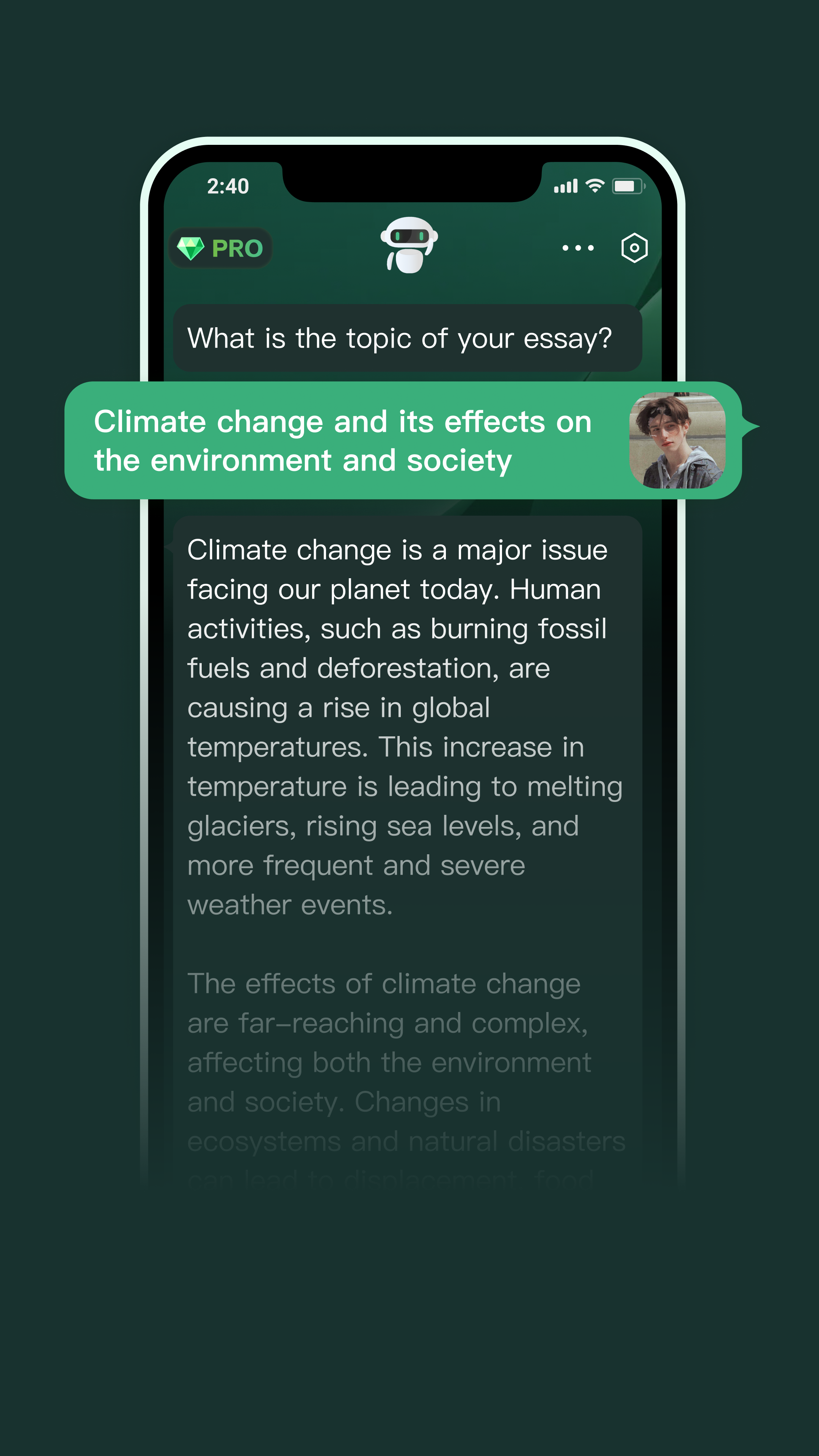 Moss - AI Chat & Genie Chatbot - ความช่วยเหลือเสมือนจริงของคุณเสมอที่ปลายนิ้วของคุณขับเคลื่อนด้วย CHATGPT media 5