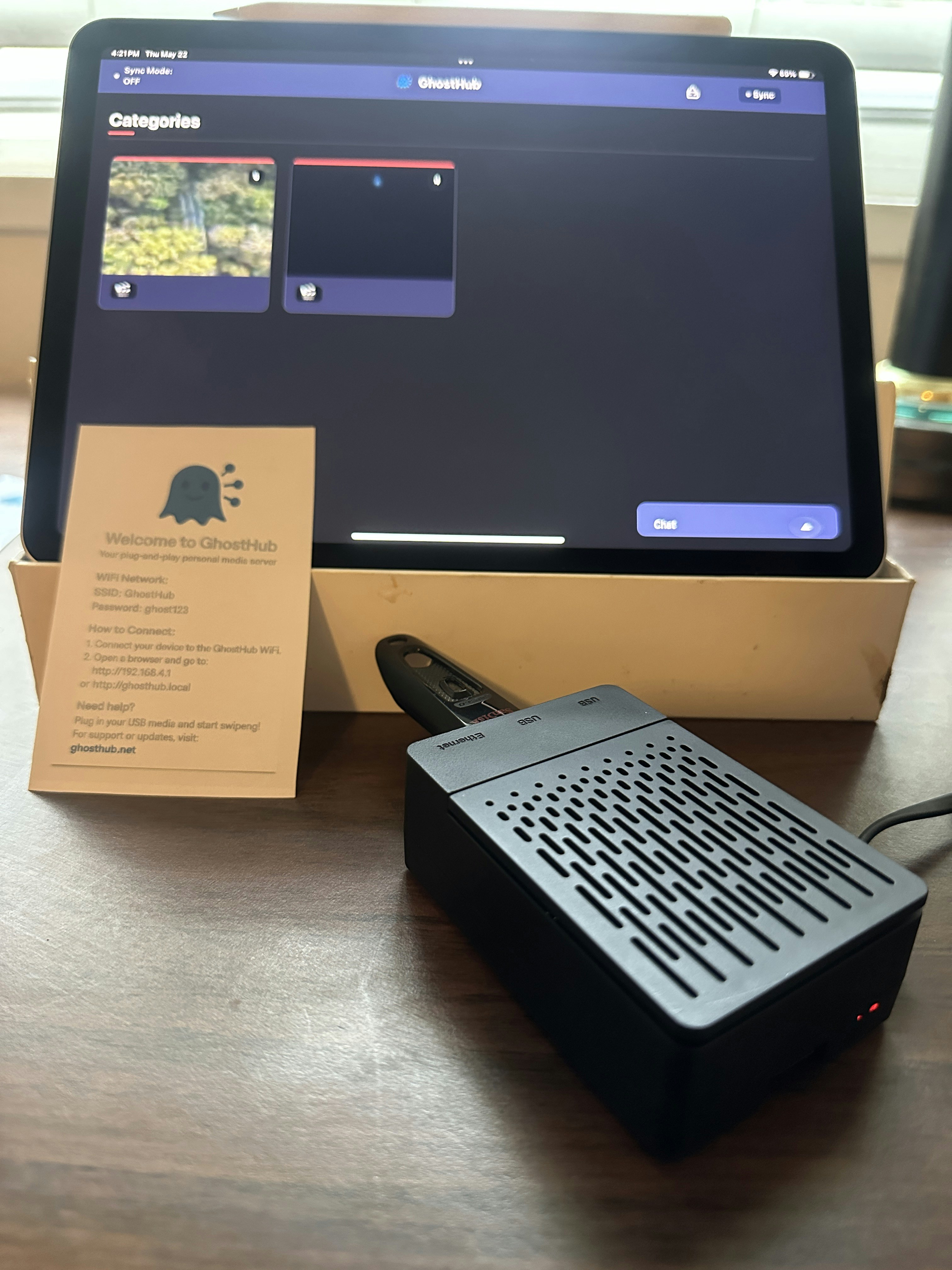 Média Ghosthub Pi Edition - Serveur de médias hors ligne plug-and-play - pas de comptes, pas de configuration 1