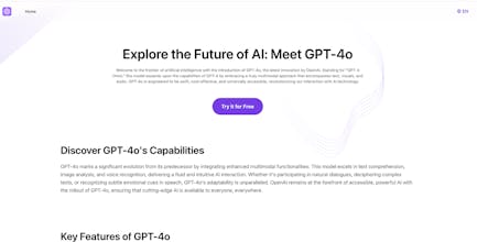 GPT4o.so: ChatGPT 4o Free Online gallery image