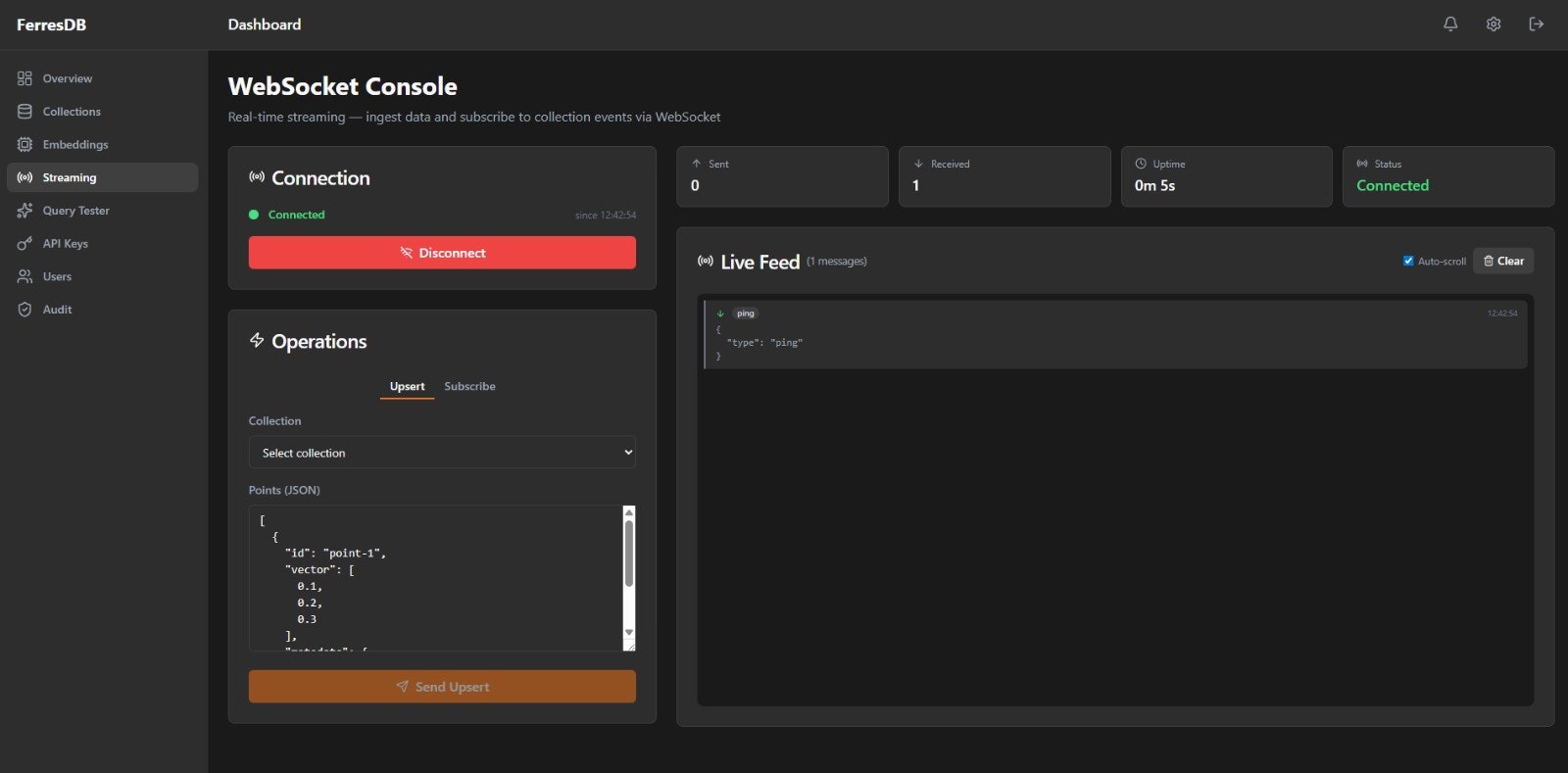 FerresDB - Screenshot 2 showing product features and functionality