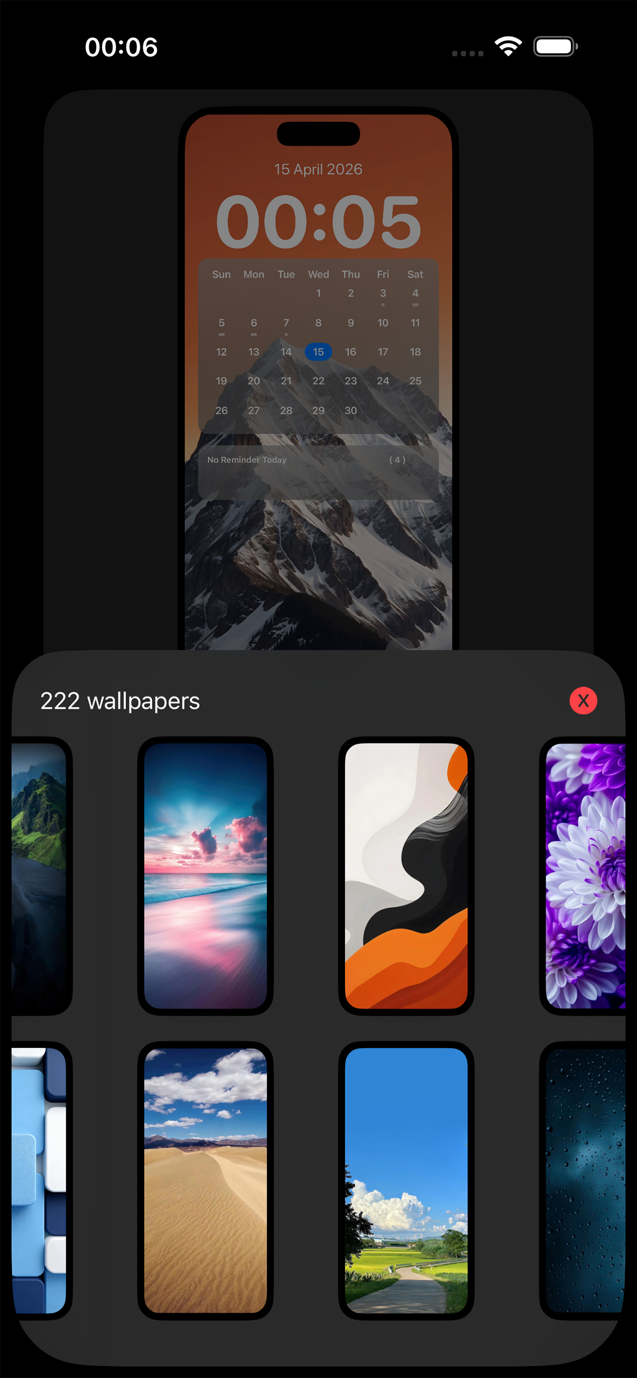 ScheduleScreen gallery image