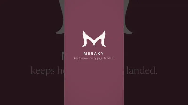 Meraky: Reading Journal screenshot 1 (video preview)