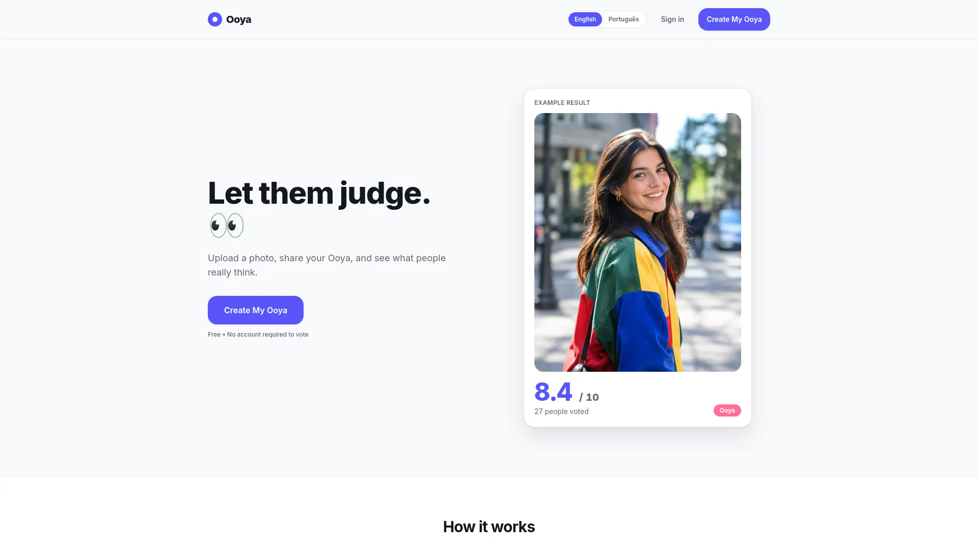 Ooya — Let them judge.  gallery image