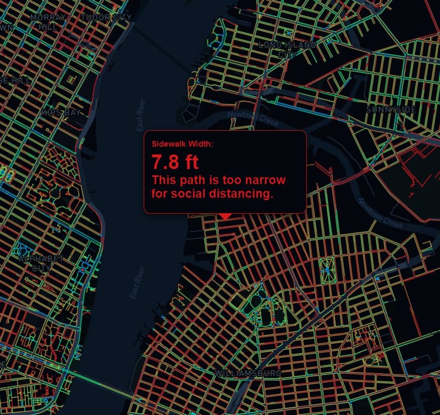 Sidewalk Widths NYC gallery image