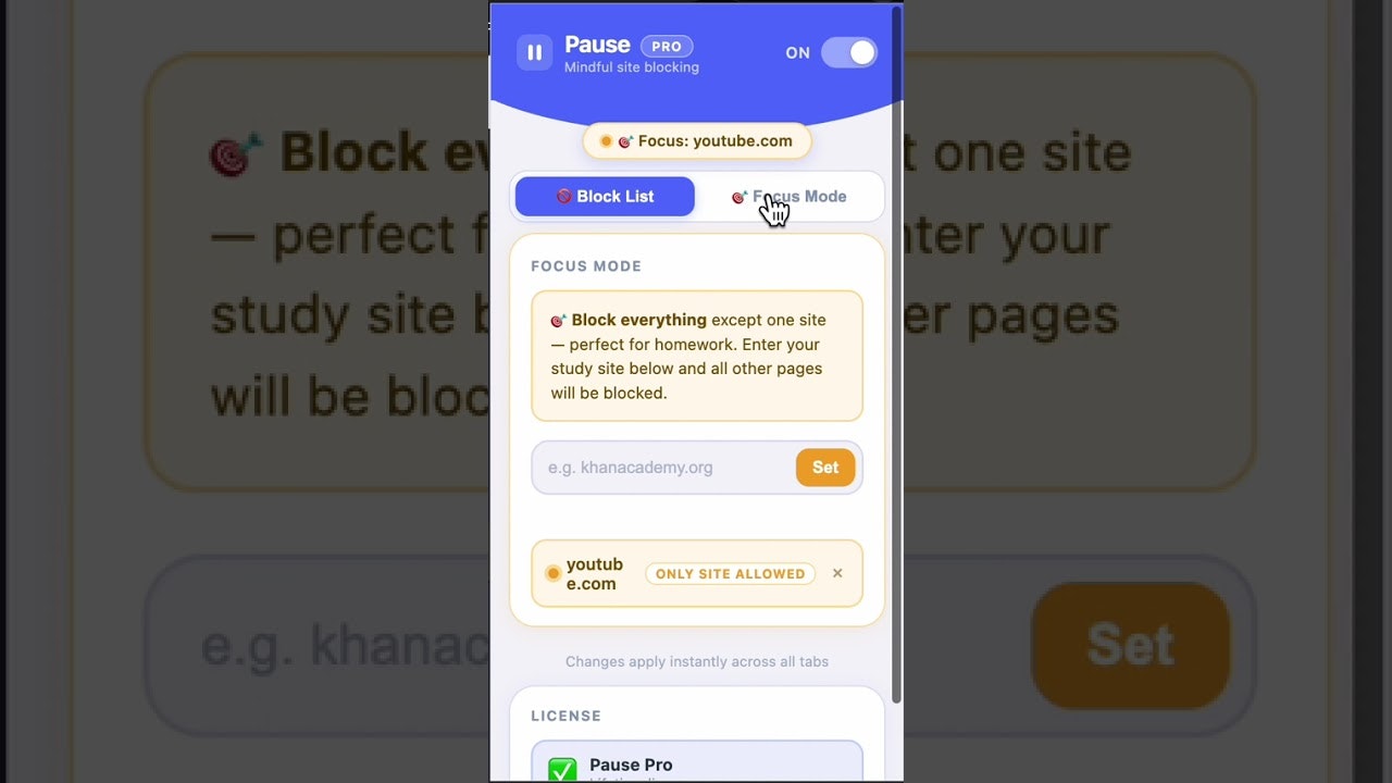 Pause - Website Blocker gallery image