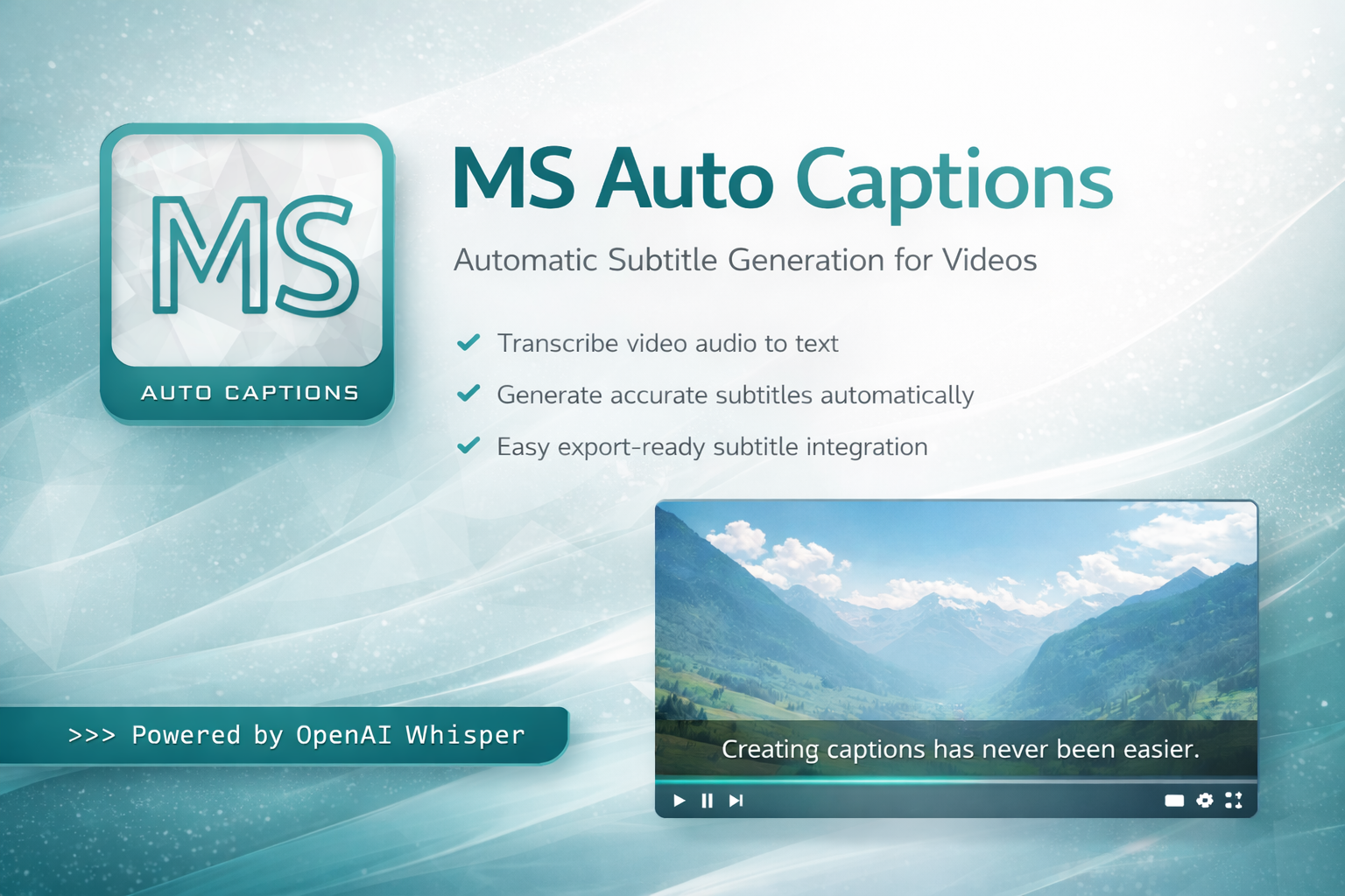 MS AUTO CAPTIONS gallery image