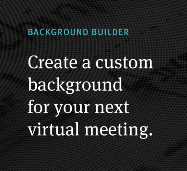 Zoom Background Builder