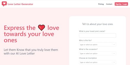 Love Letter Generator gallery image
