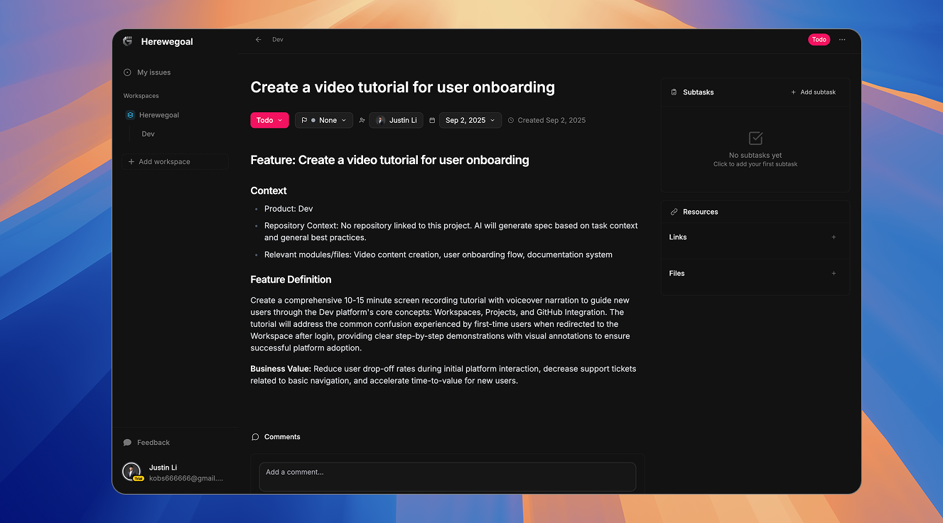 Herewegoal gallery image