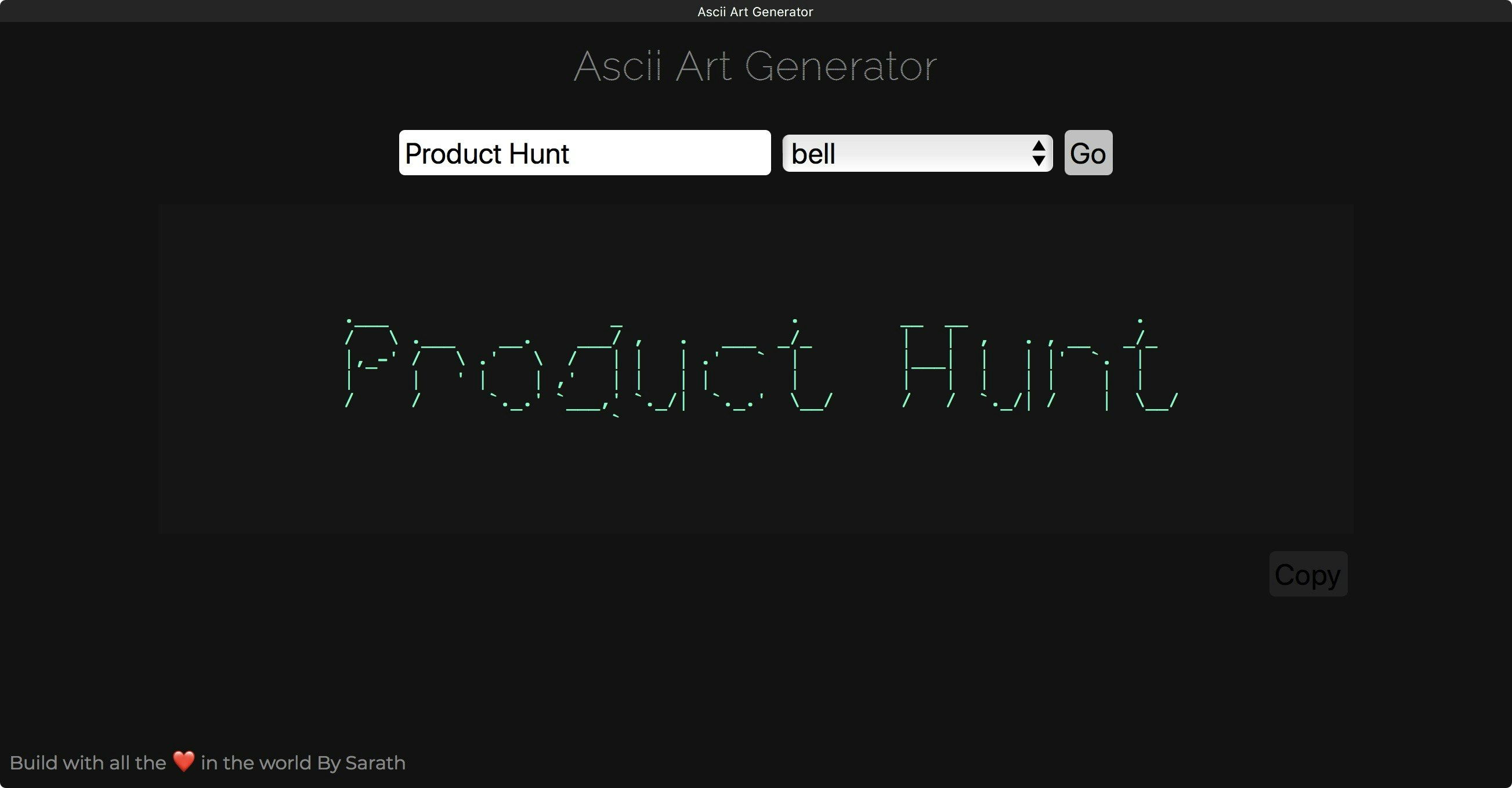 Ascii Art Generator gallery image