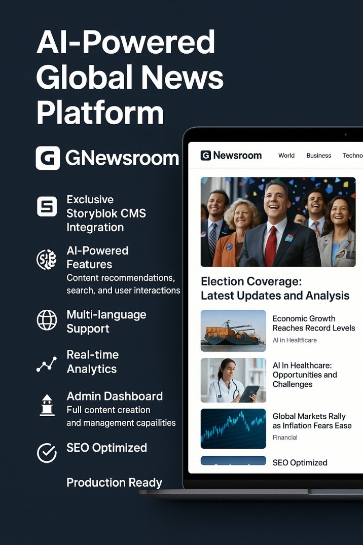 AI ile çalışan küresel haber platformu - Gnawsroom - AI destekli küresel haber platformu medya 2