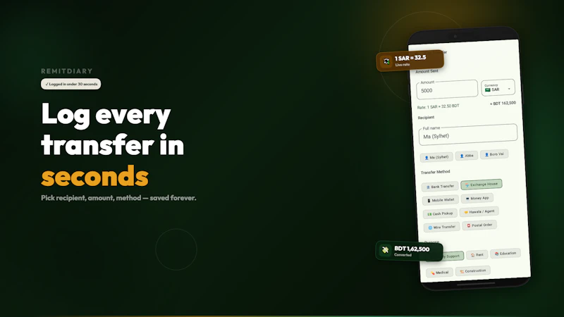 RemitDiary screenshot 3