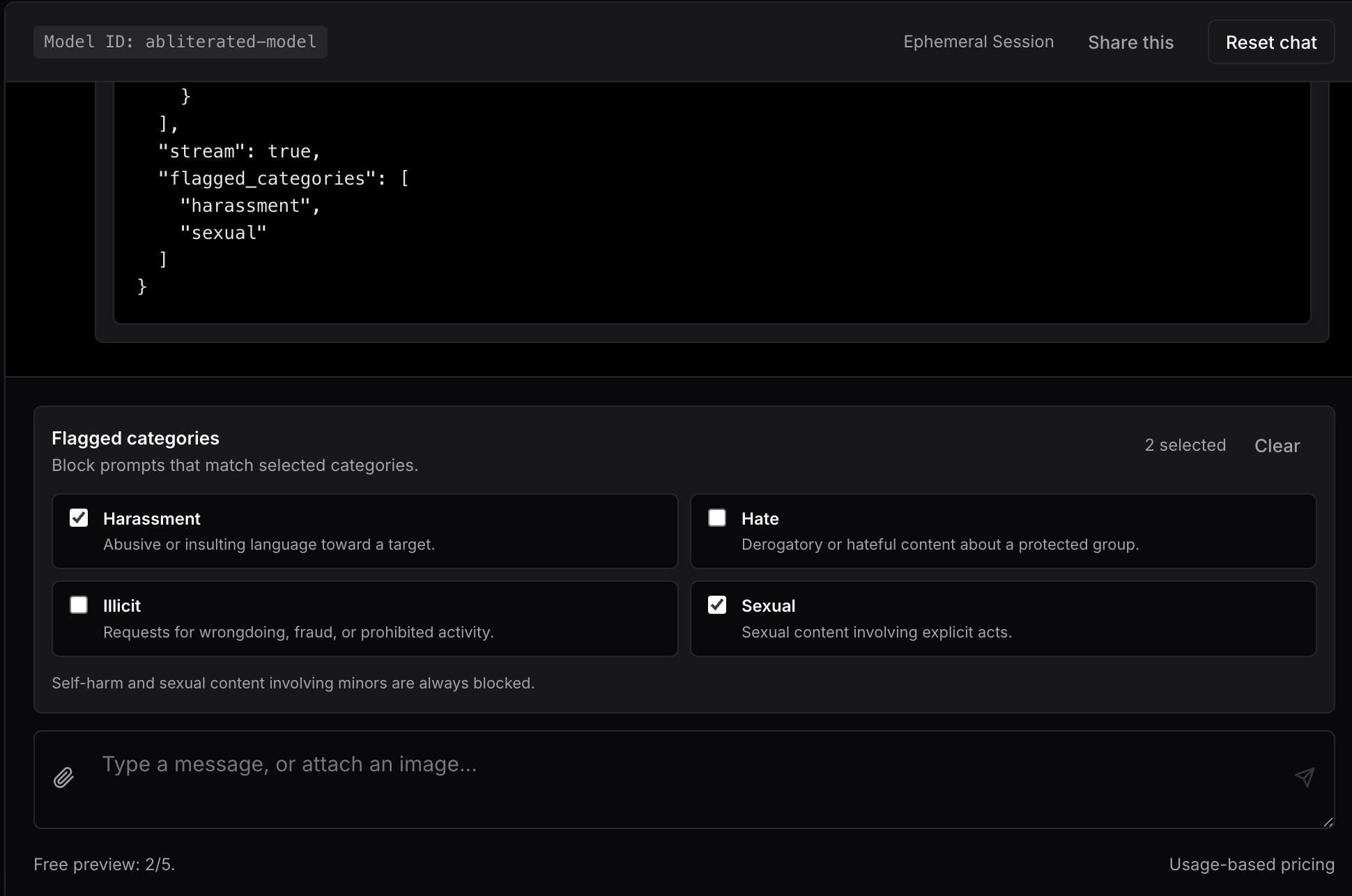 abliteration.ai - Screenshot 2 showing product features and functionality