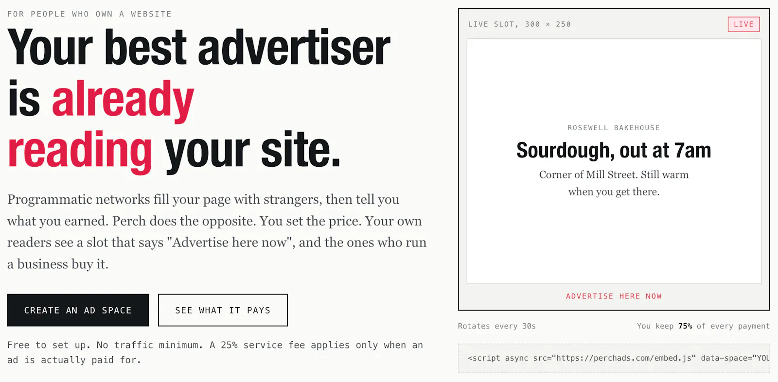Perch Ads screenshot 1