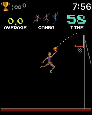 Basketball Hoops!, tiny game for Apple Watch gallery image