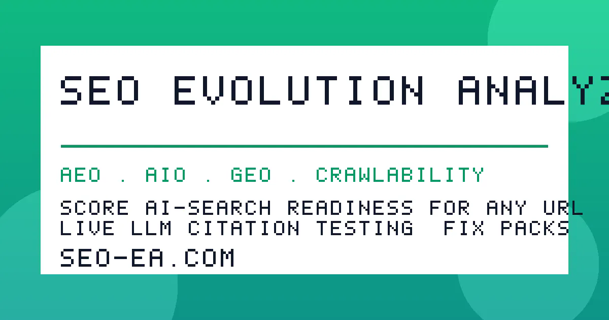 SEO Evolution Analyzer gallery image