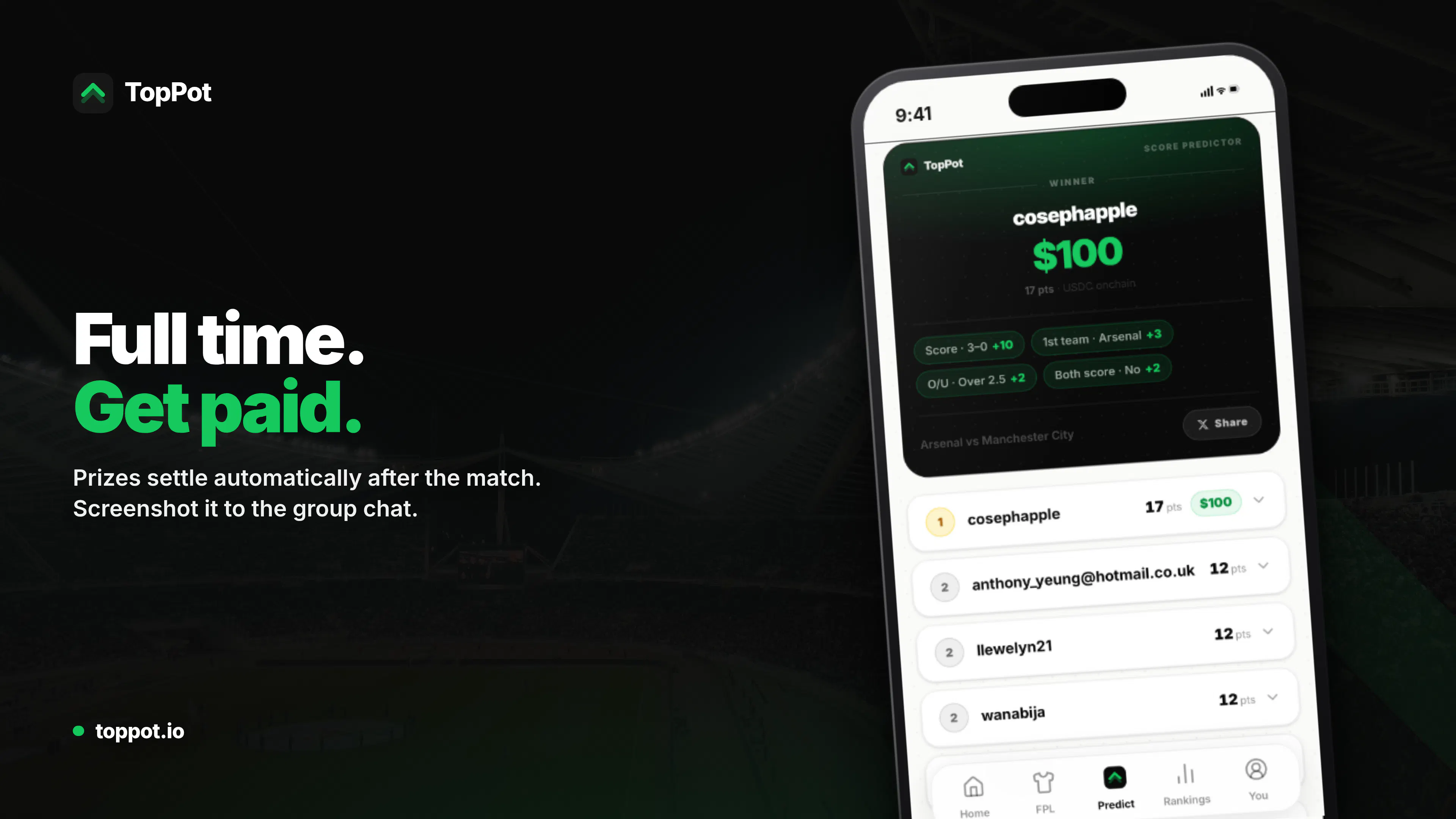 TopPot – Fantasy Sports & Predictions gallery image