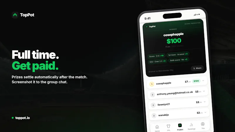 TopPot – Fantasy Sports & Predictions screenshot 5