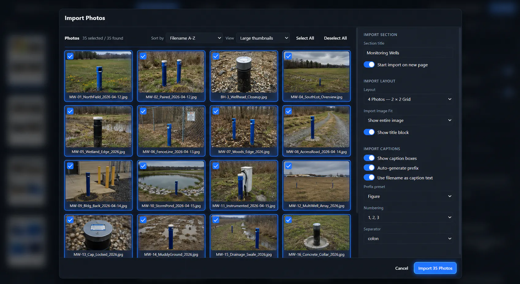 PhotoSheet Reports Pro gallery image
