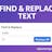 Find and Replace Text Tool