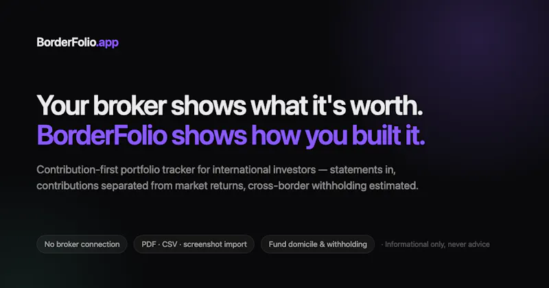BorderFolio screenshot 1