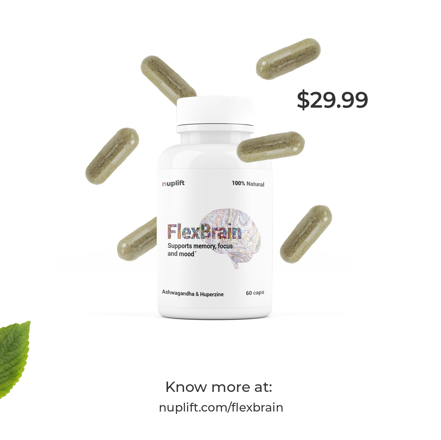Media Flexbrain - 100% tự nhiên nootropic hỗ trợ tâm trạng tập trung và trí nhớ 3