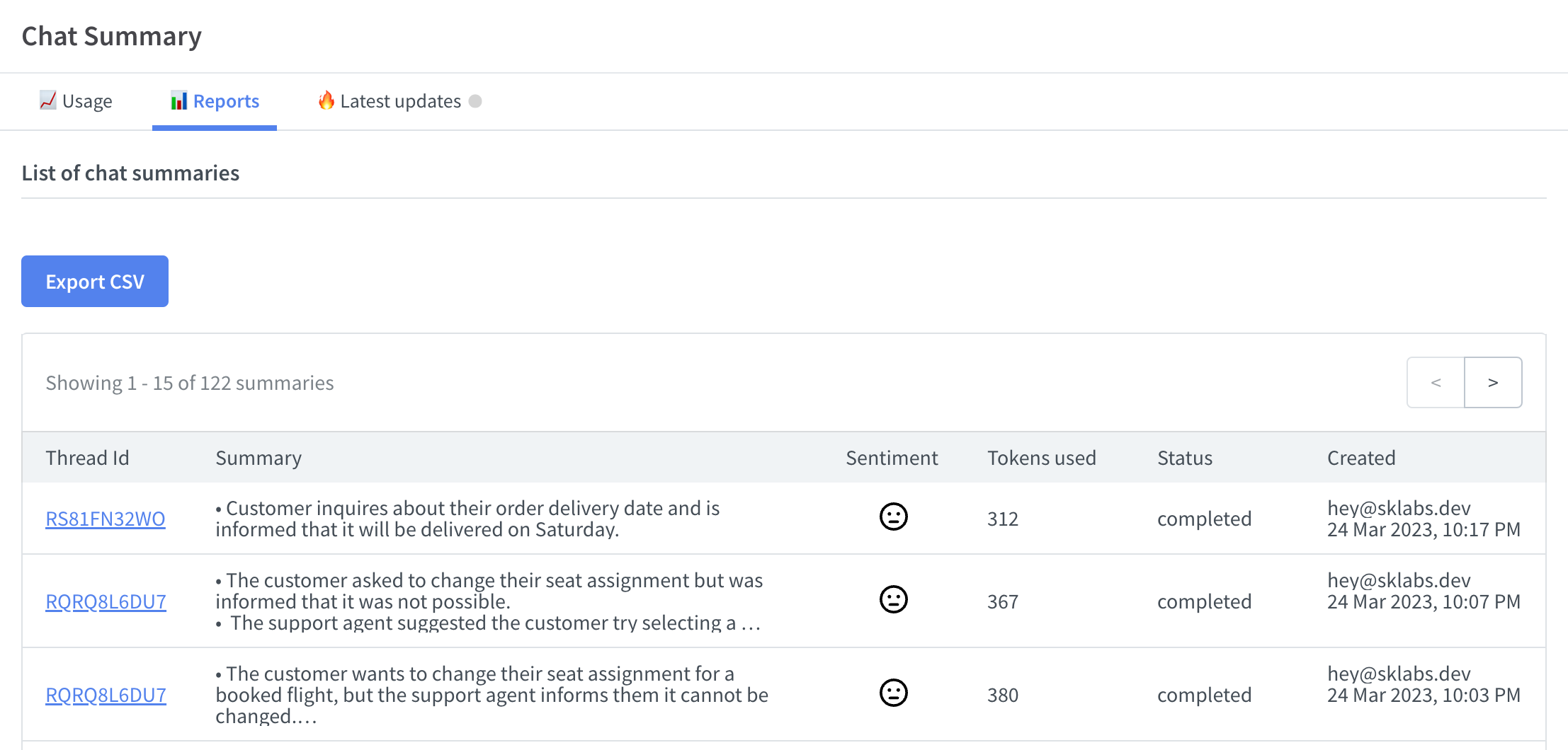 Chat Summary for LiveChat media 5