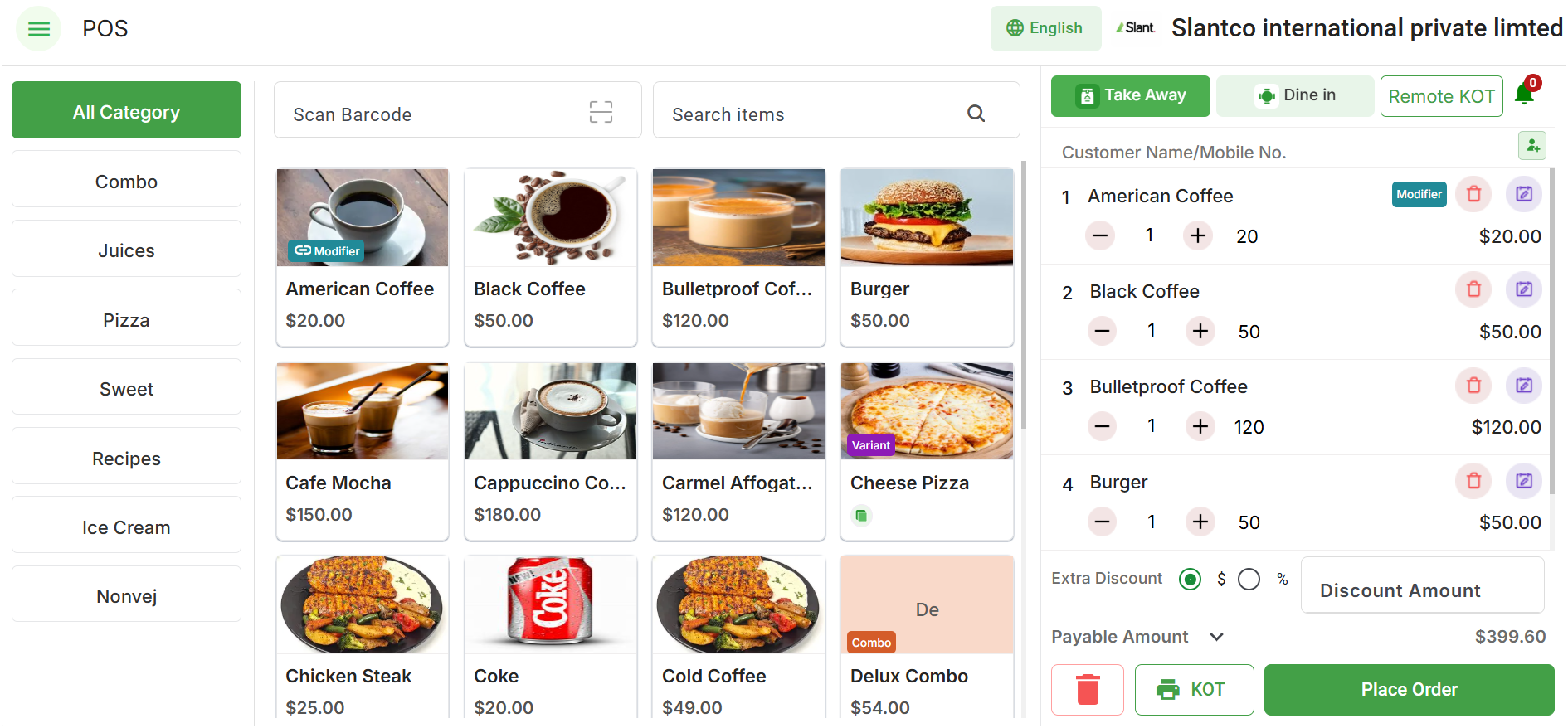 وسائط Slantco. - Slant هو برنامج إدارة POS & Restaurant على أساس السحابة. 2