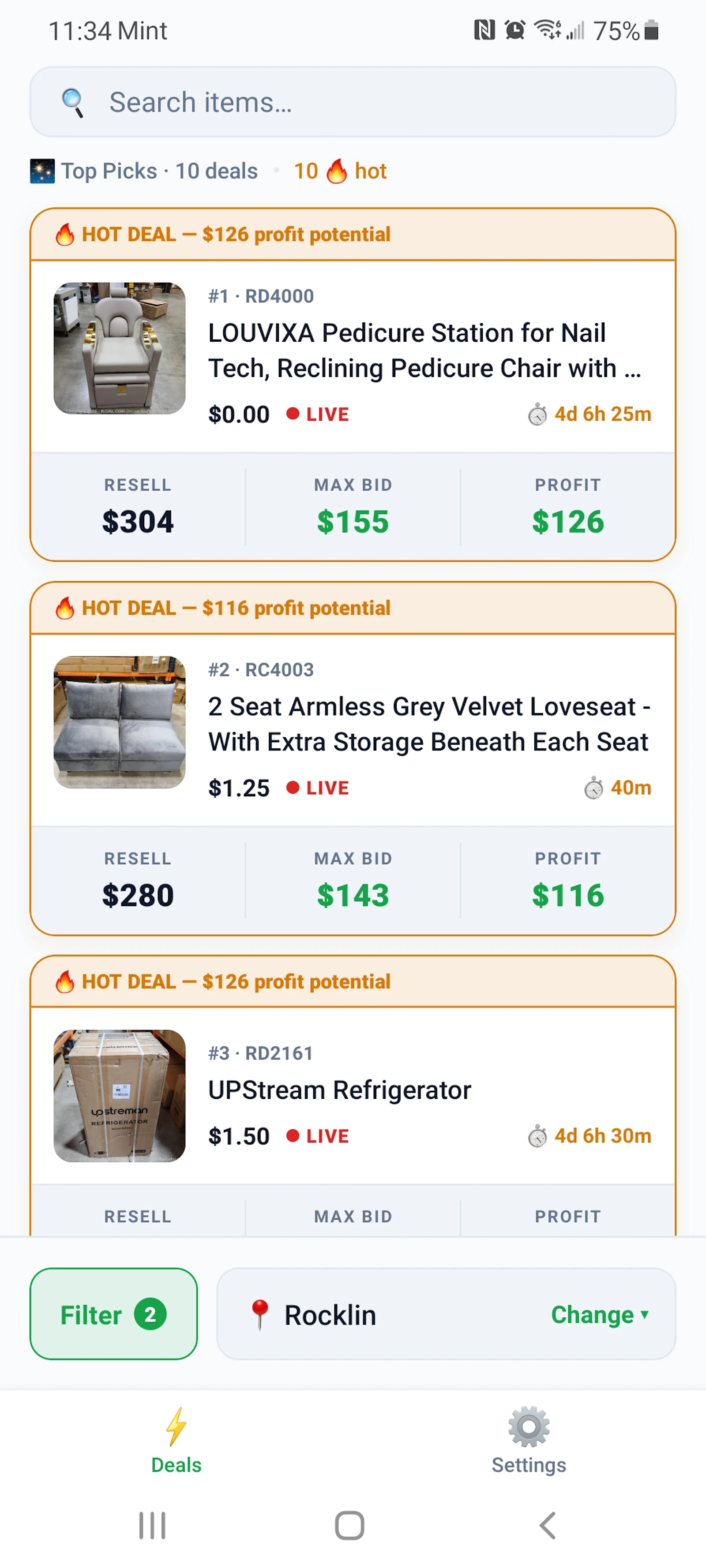 BidMax screenshot 1