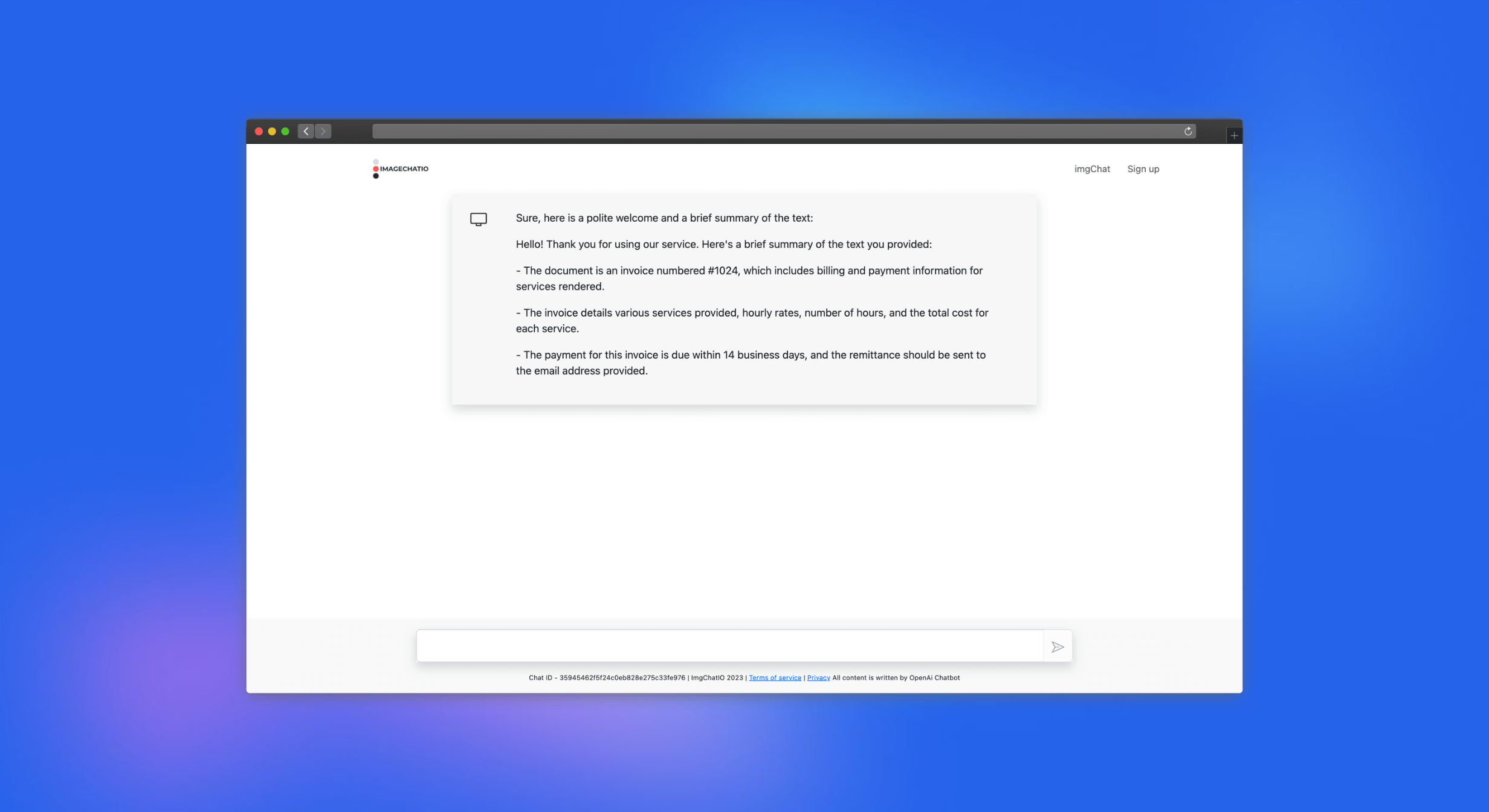 Imgchatio - OCR은 AI를 만난다 : 텍스트 추출, 채팅 똑똑한 채팅 미디어 3
