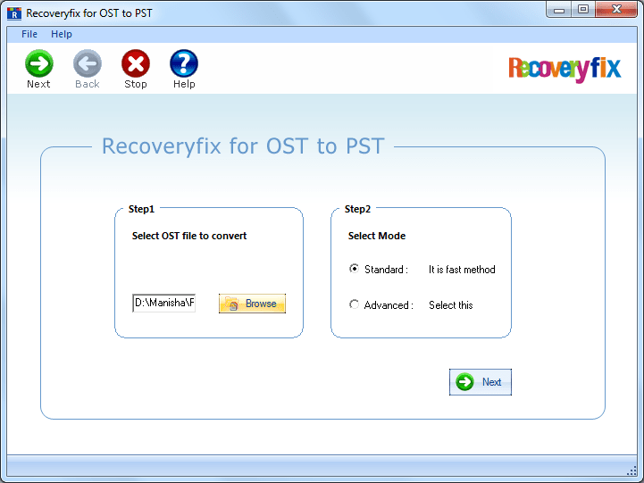 Recoveryfix for OST to PST Converter media 2