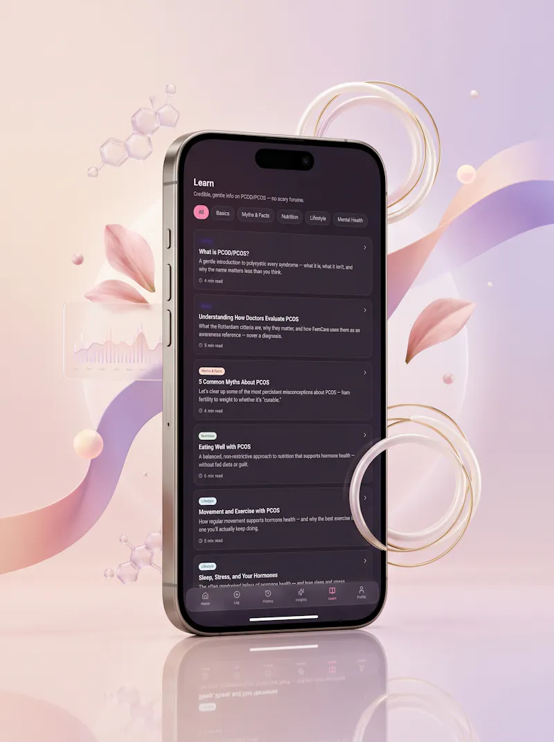 FemCare.Ai — Gentle PCOD/PCOS Tracking screenshot 6