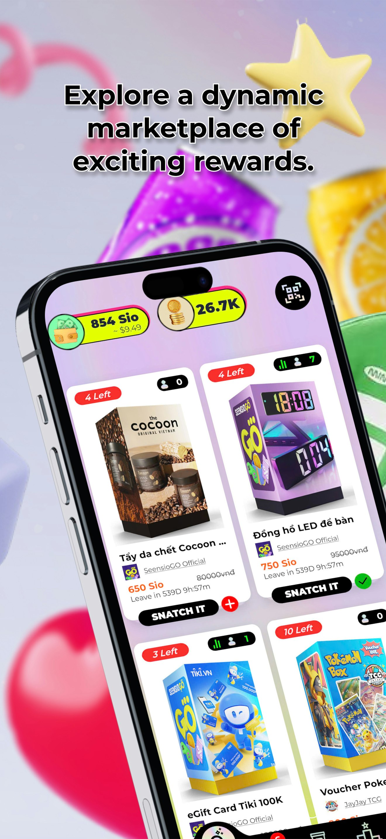 SeensioGO - Main screenshot showing features and interface