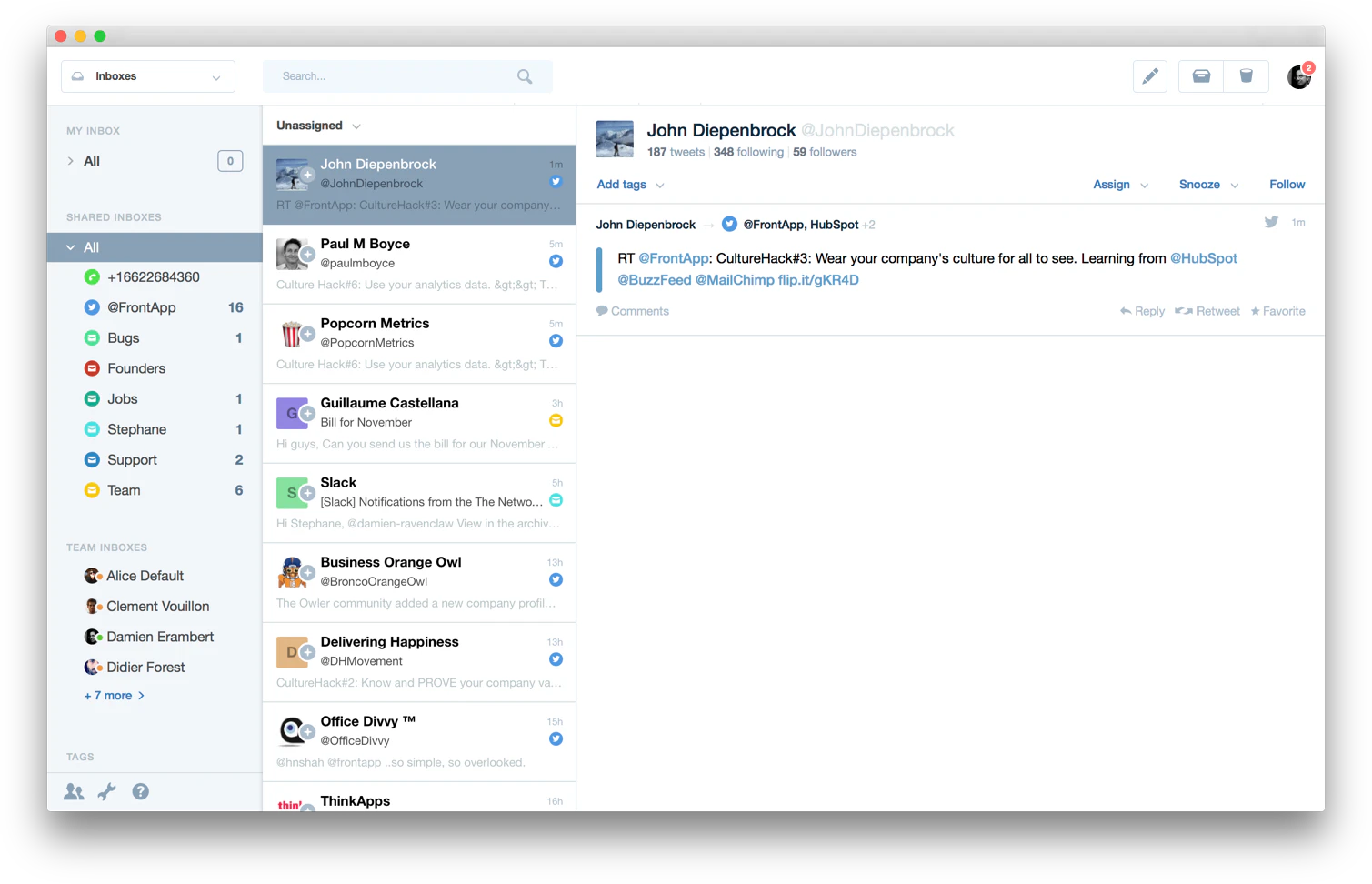 Front Facebook Inbox