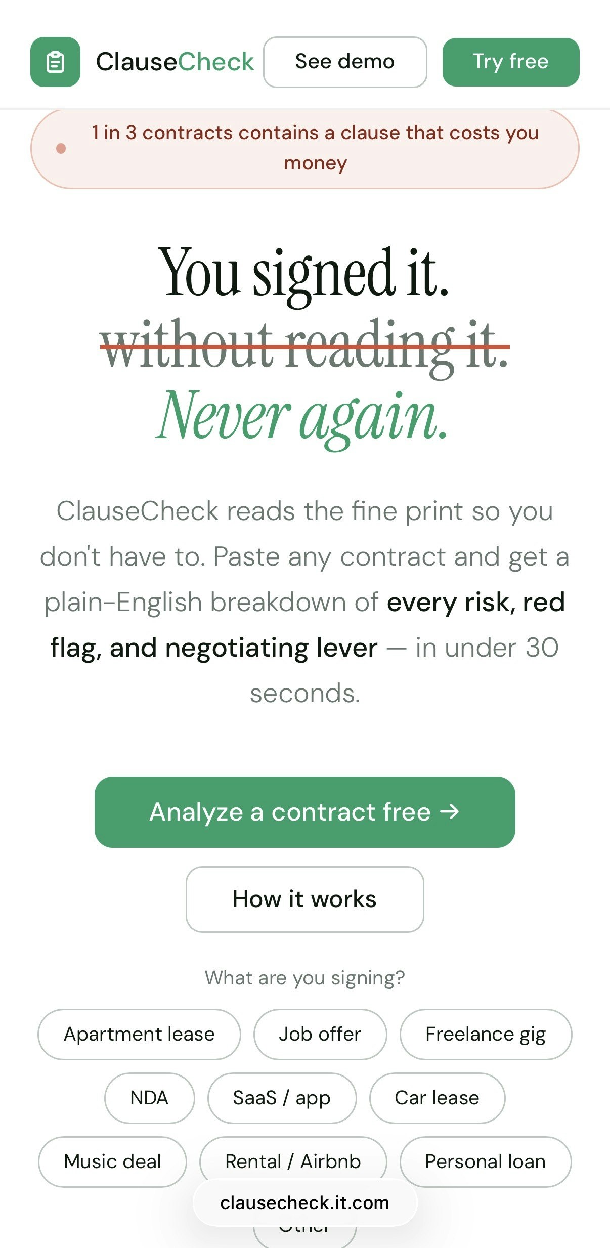 ClauseCheck gallery image