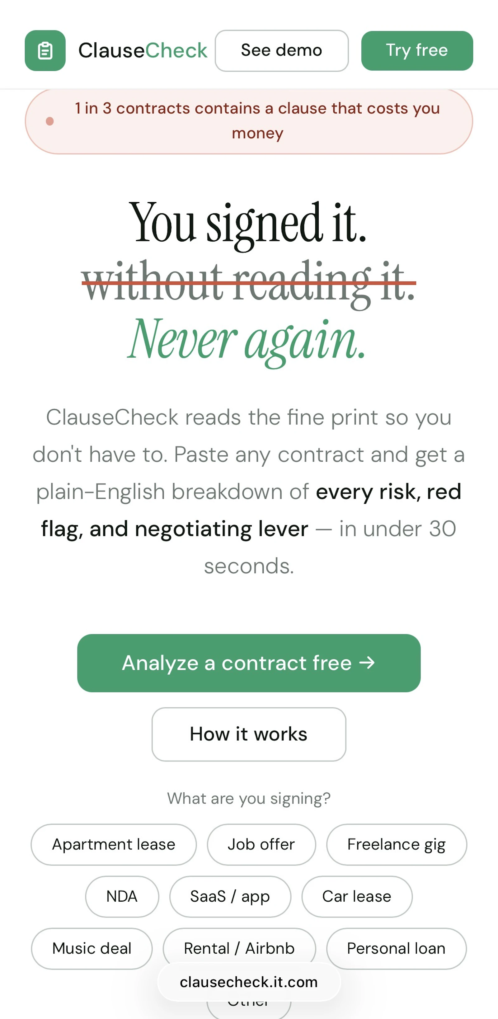 ClauseCheck screenshot 6