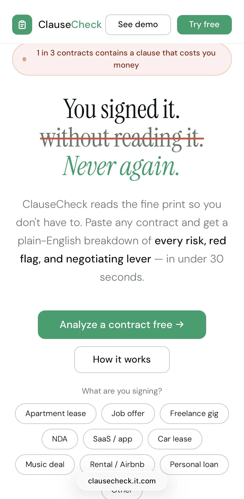 ClauseCheck screenshot 6