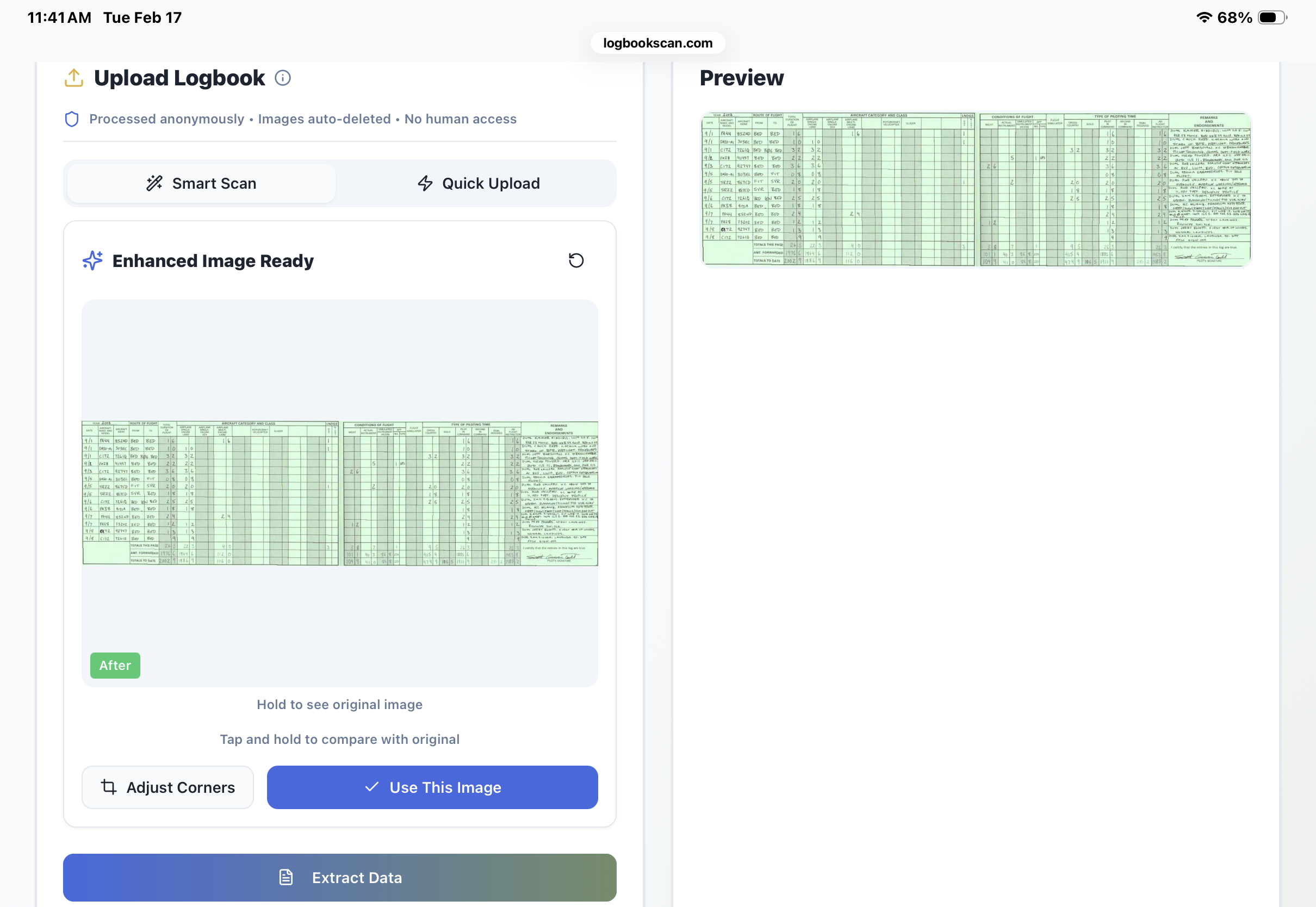 LogbookScan - Screenshot 2 showing product features and functionality