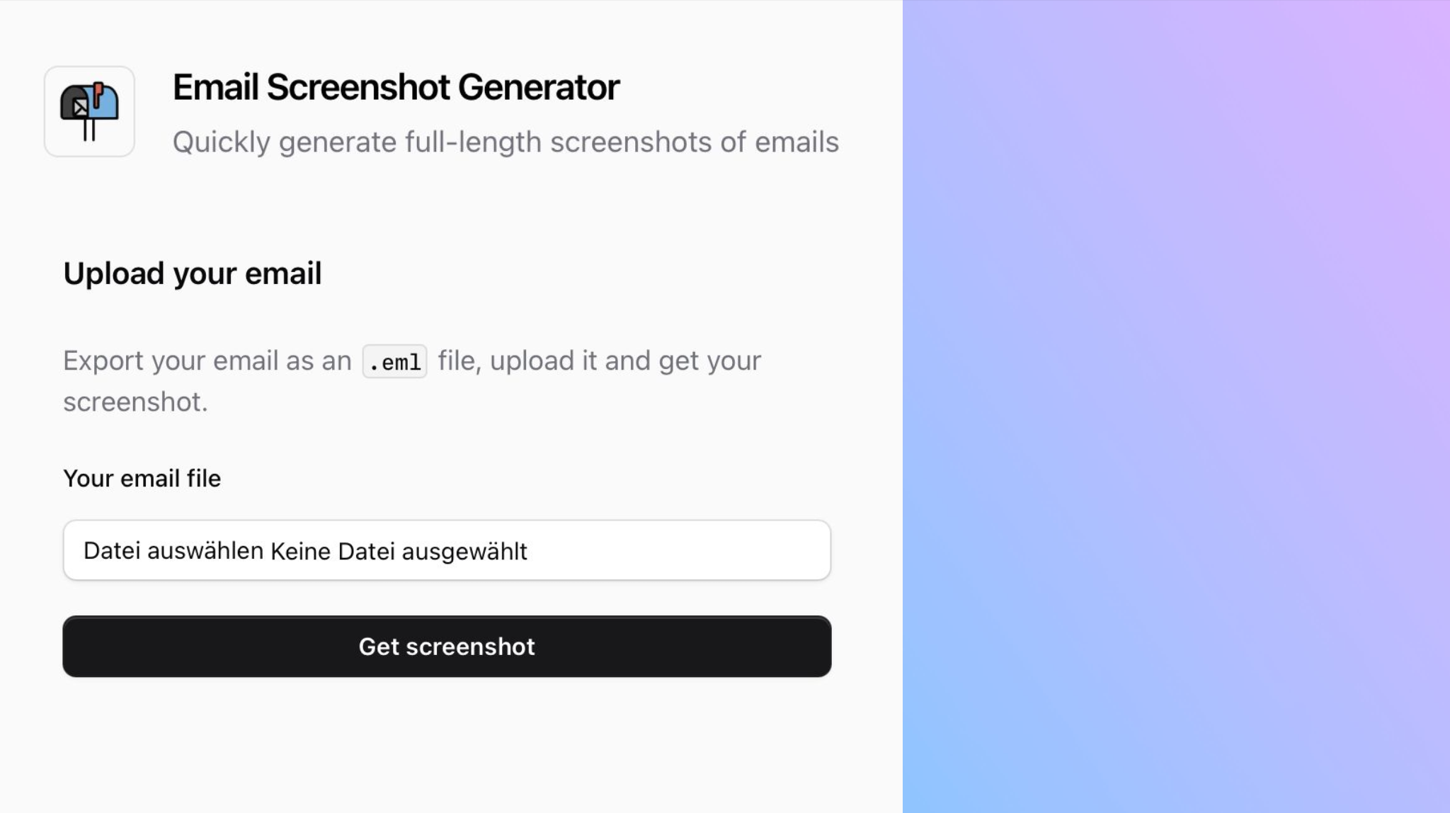 Email Screenshot Generator gallery image