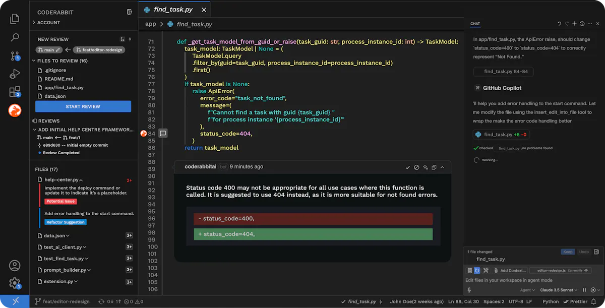 CodeRabbit VSCode Extension