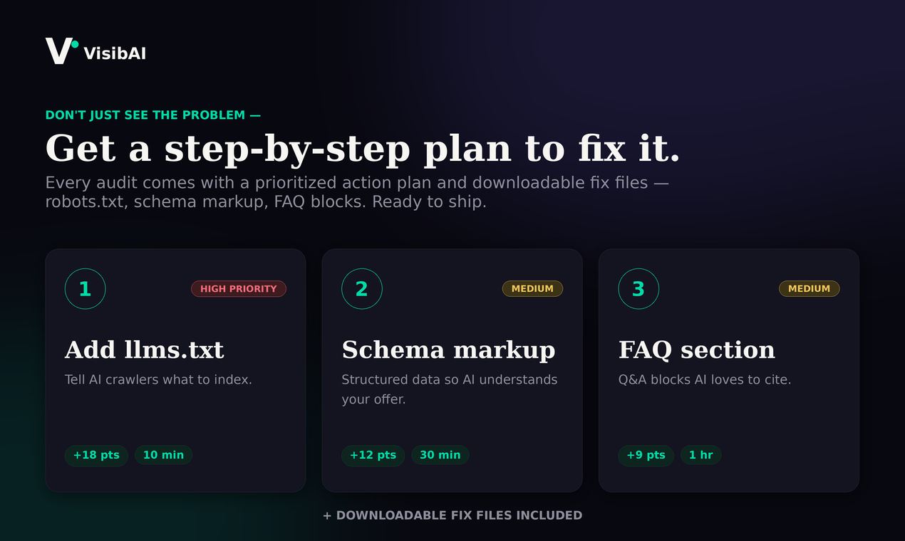 VisibAI - AI Visibility Audit Tool gallery image