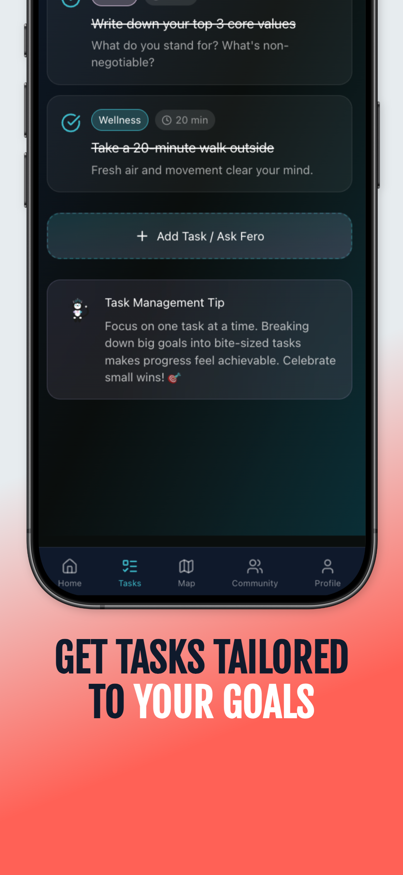 The F-Gap - Screenshot 4 showing product features and functionality