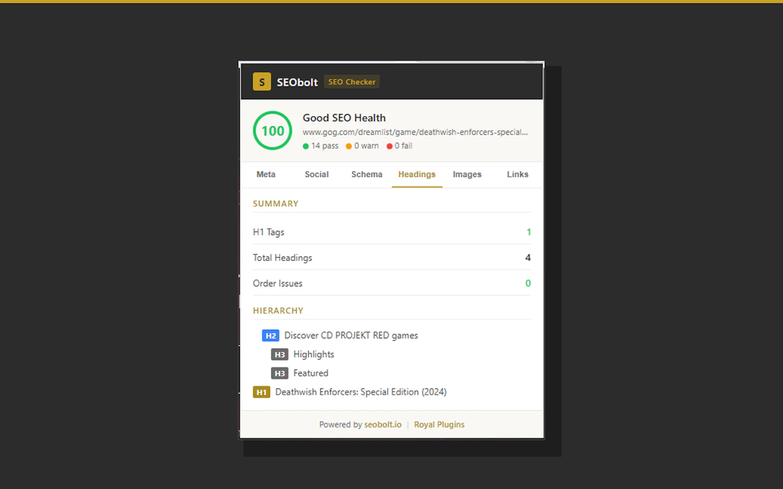 SEObolt SEO Checker (Chrome Extension) screenshot 4