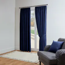 Navy Blackout Curtains Pencil Pleat gallery image