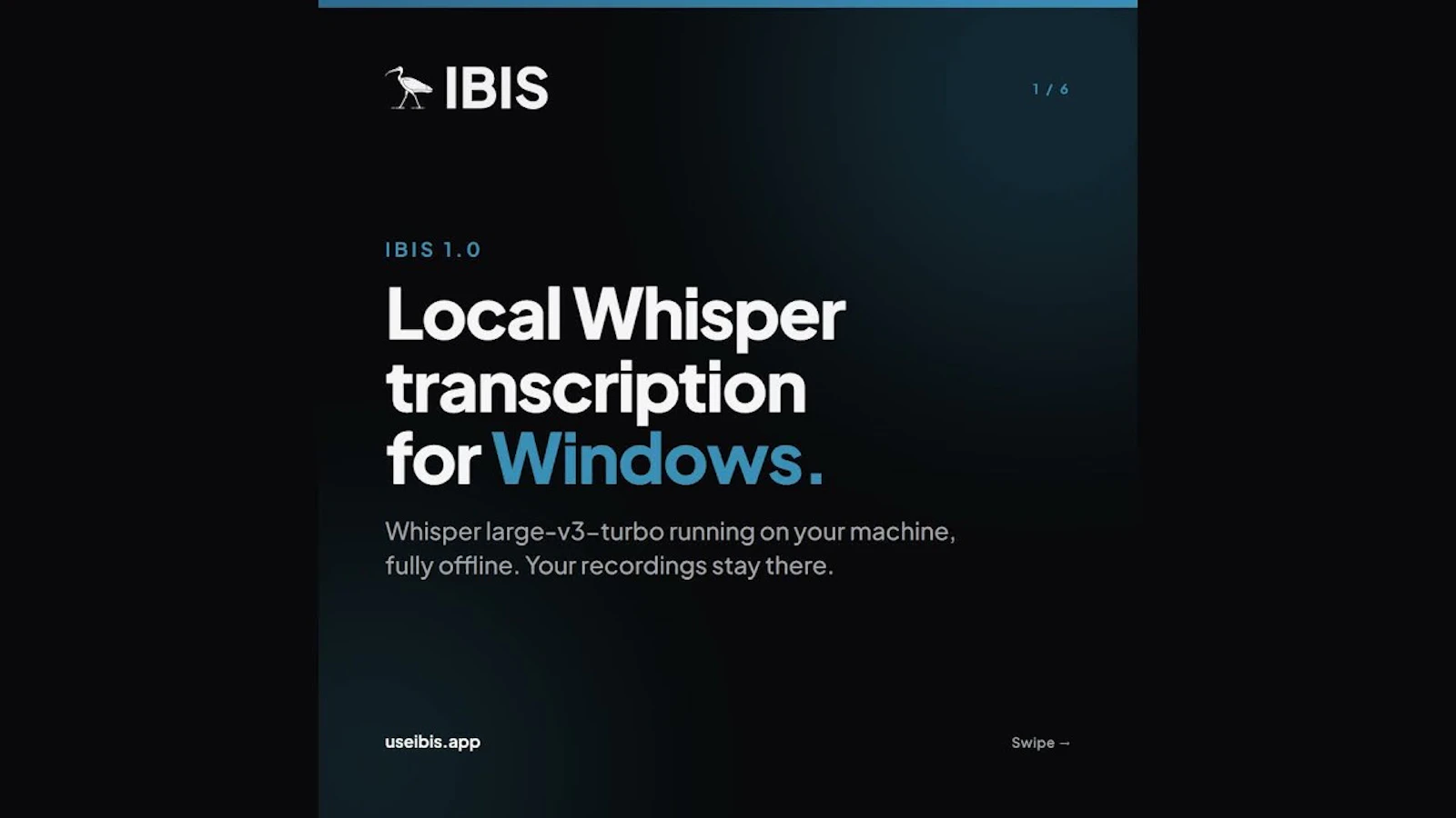 Ibis screenshot 1 (video preview)