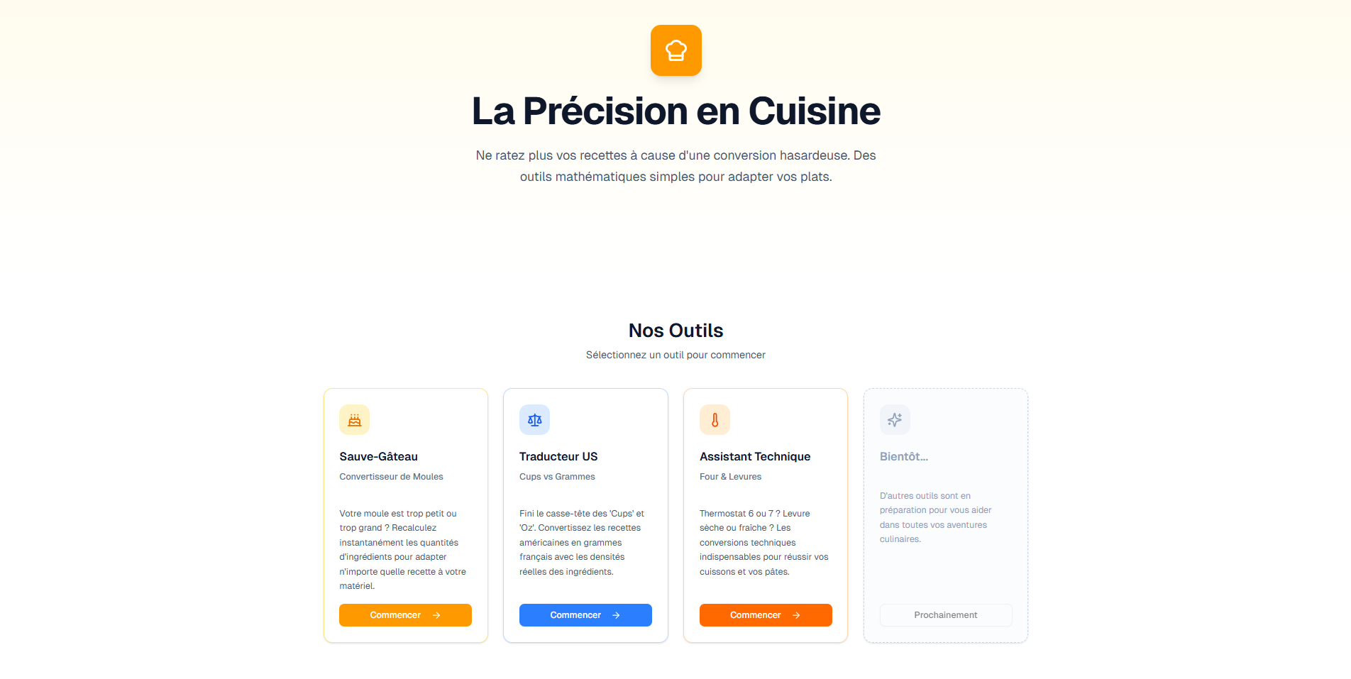 Calcul-Cuisine - Main product screenshot demonstrating key features and user interface